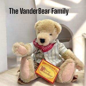 Fuzzy VanderBear Wild West Show Collectible Bear w/ Tags 1991 Vintage